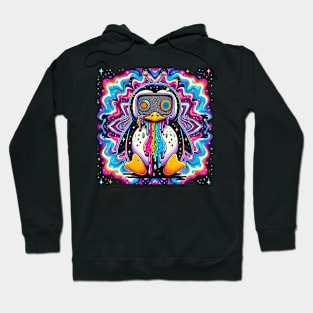 trippy alien penguin Hoodie